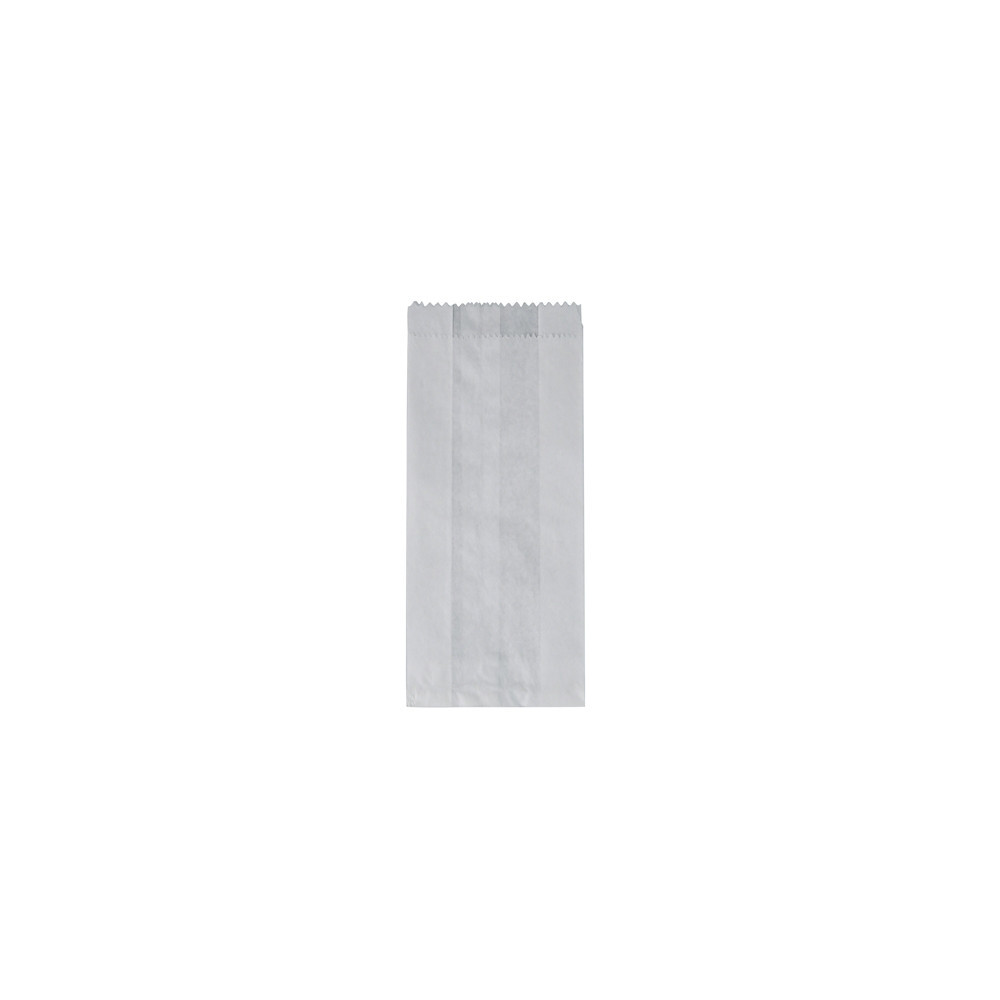 1SO White Flat Paper Bag 177x102mm 500 per pack