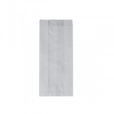 1SO White Flat Paper Bag 177x102mm 500/pack
