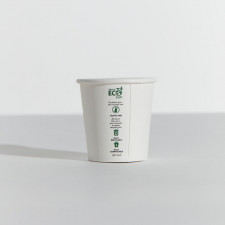 4oz Truly Eco Single Wall Paper Coffee Cup White 1000/carton