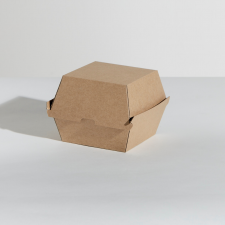Ikon Pack Kraft Brown Eco-Board Clams JUMBO Burger Box 120x120x100mm 200/carton
