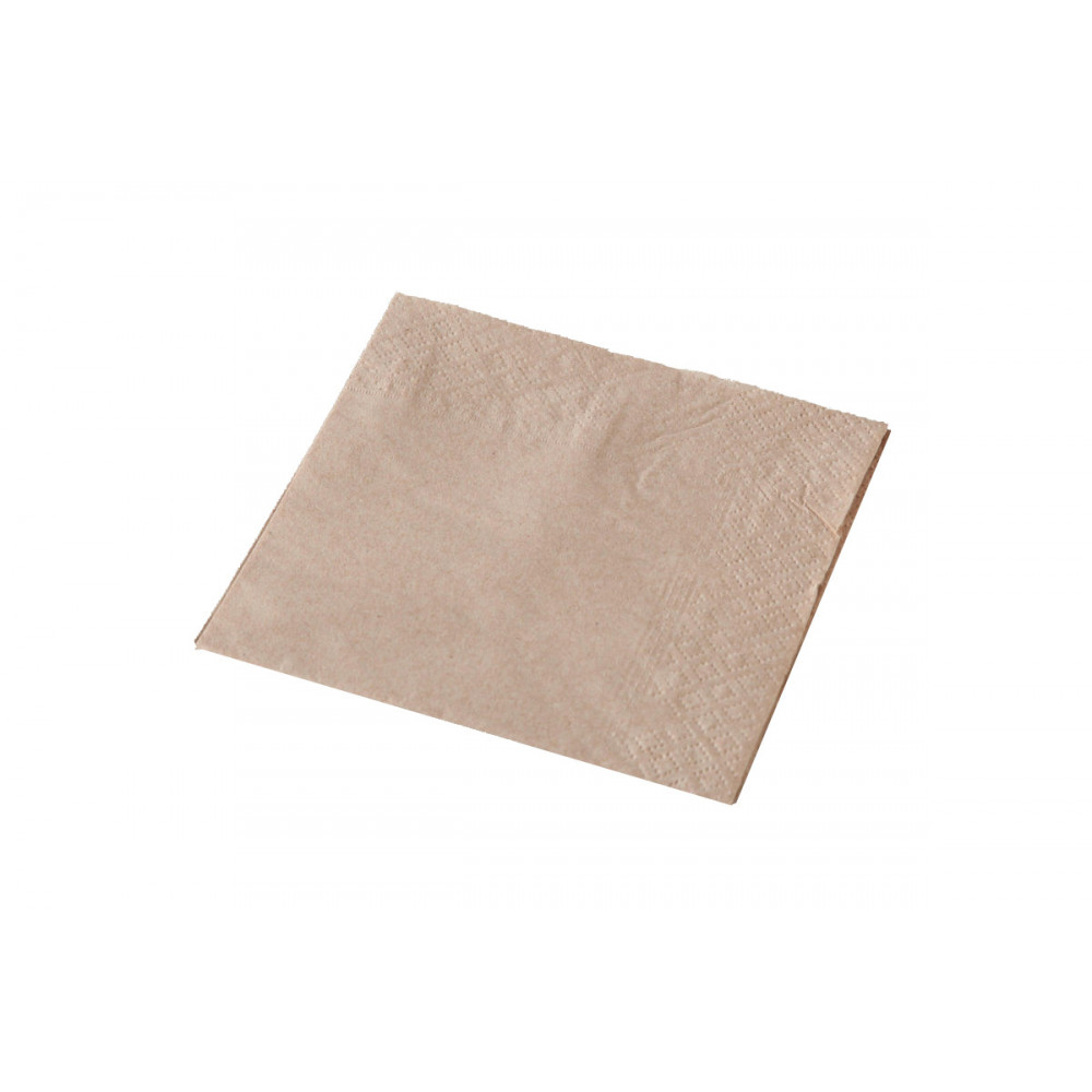 Recycled 2ply Brown Kraft Cocktail Napkin 250/pack