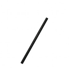 5x120mm Paper Straw Cocktail Black 250/pack
