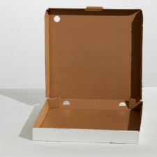 9" Pizza Box White/Brown 100/pack